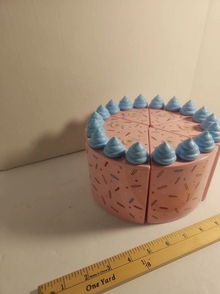  (6) PIECE OF CAKE TUMBLERS Cups  Birthday Cake Drinking Cups . READ DESCRIPTION - Image 4 of 4