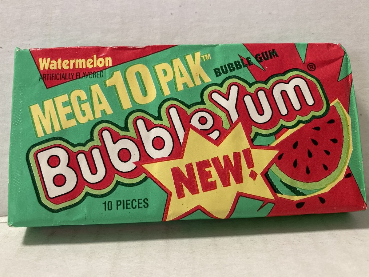 80s〜90s BUBBLE GUM ヴィンテージT MADE IN USA s Vintage 1980's BUBBLE YUM WATERMELON MEGA 10 Pack Bubble Gum