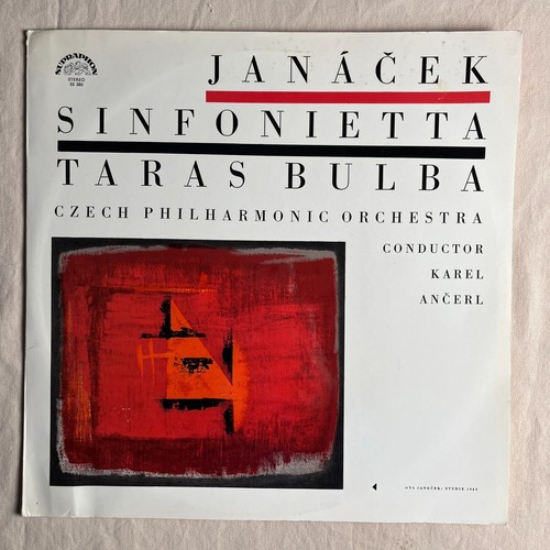 JANACEK Taras Bulba / Symfonietta 1970 Vinyl LP Supraphon SUA ST 50380 - VG+