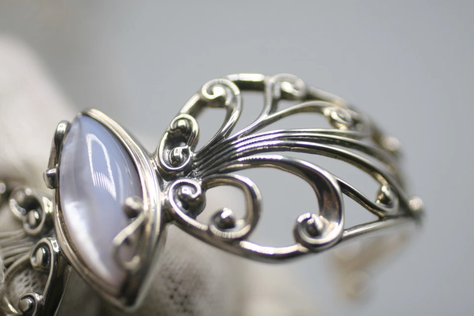 Brazalete Carolyn Pollack de plata de ley talla pequeña 6 ” P7 Foto 4 de 4