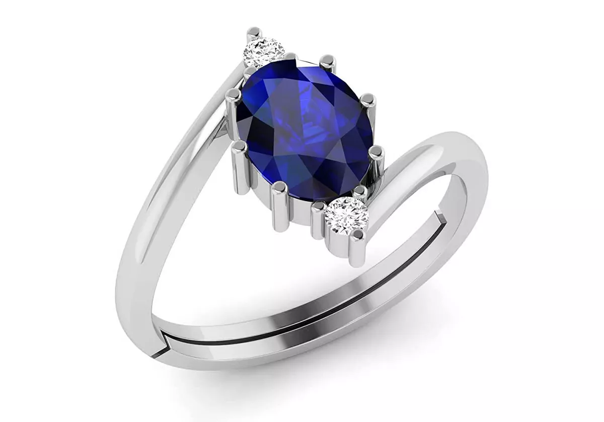 Ebay blue store sapphire ring
