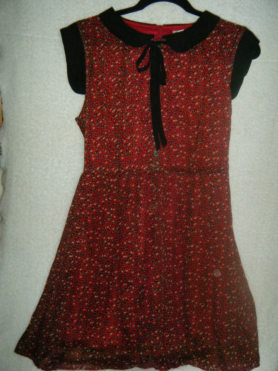 cotton candy la red dress Cotton Candy LA Womens Red Patterned Dress (L)