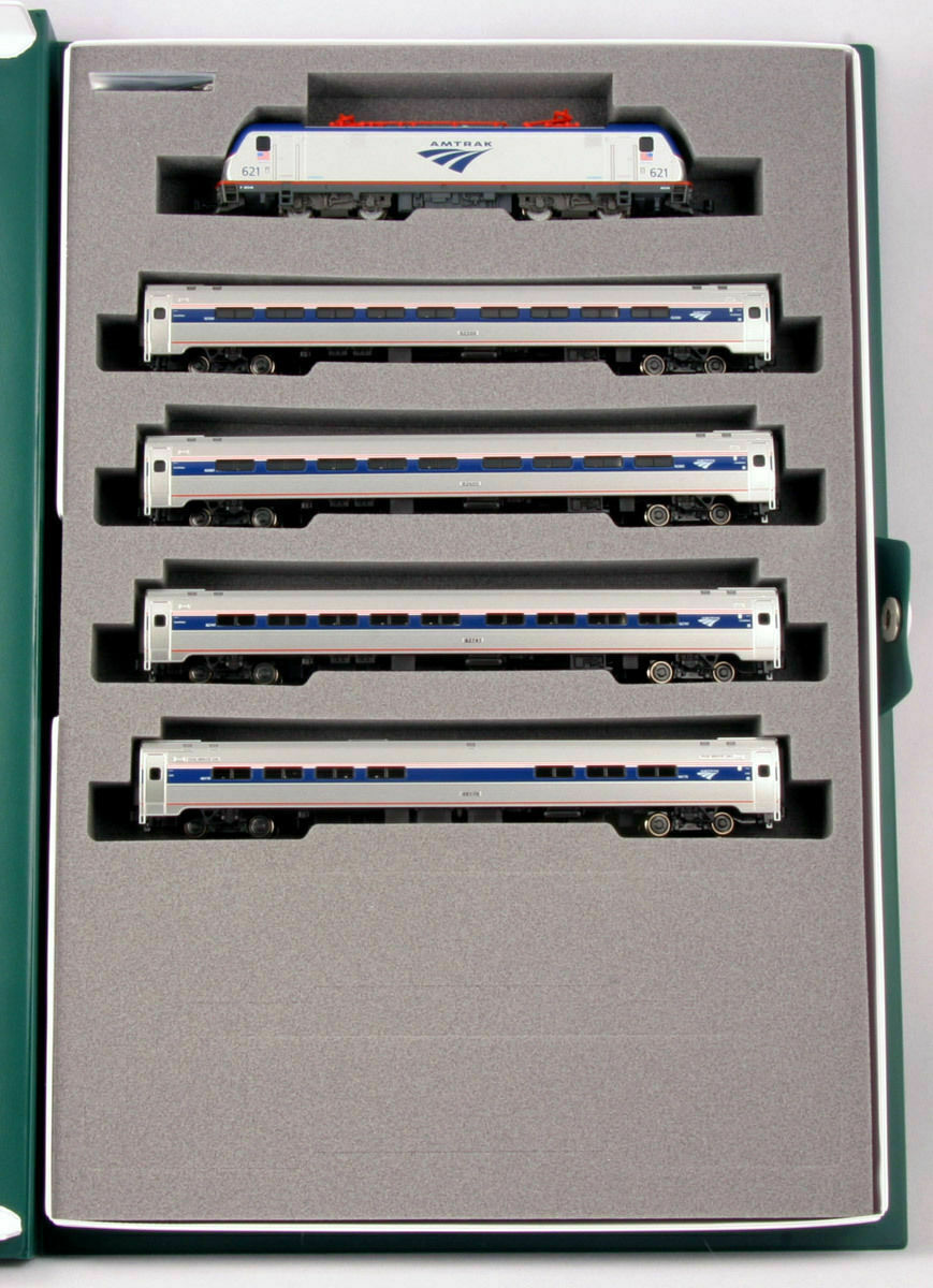 Kato N Scale ~ ACS-64 Amtrak Amfleet ~ 5 Unit Set DC ~ Phase VI