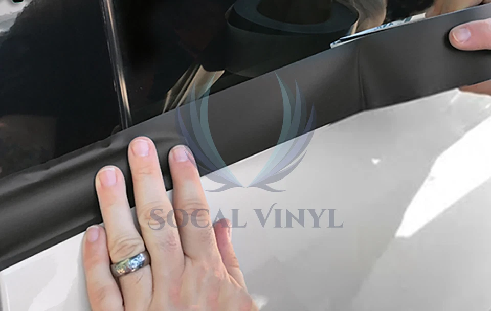 3M 2080 Black Vinyl Wrap Roll Kit Blackout Chrome Delete1 Window Trim Door Trim - Image 4 of 4