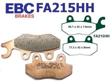 EBC Bremsbel&auml;ge FA215HH f&uuml;r Triumph Benzhou Trident Tiger Trophy 750 900 1200 YY