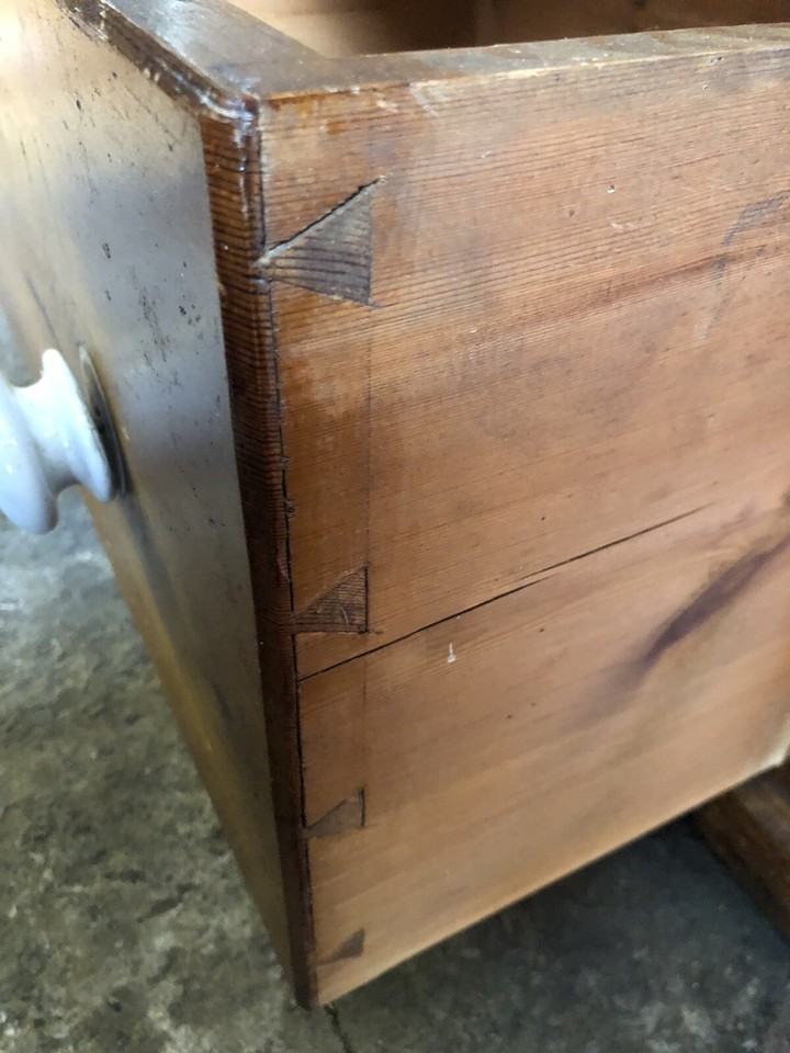 Antique Dark Pine Single Wardrobe eBay