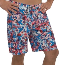 Dolfin Uglies Liberty Board Short Mens M 9" Cargo Pocket Swim Patriotic USA New