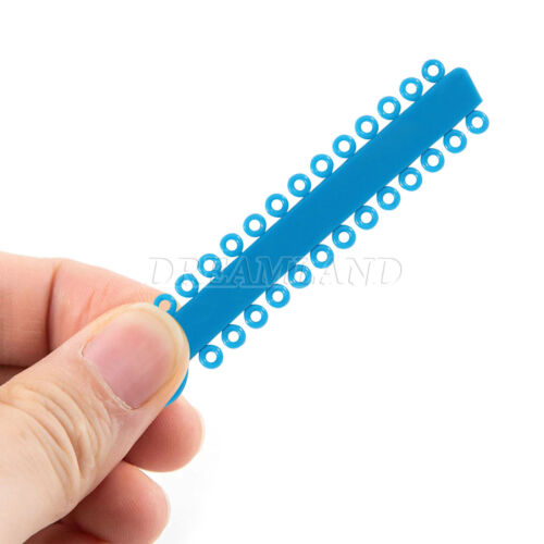 1040 Stck. Ligaturkrawatte Zahnkieferorthopädie Ring Elastisch Latexbänder 45 Farben - Bild 17 von 496