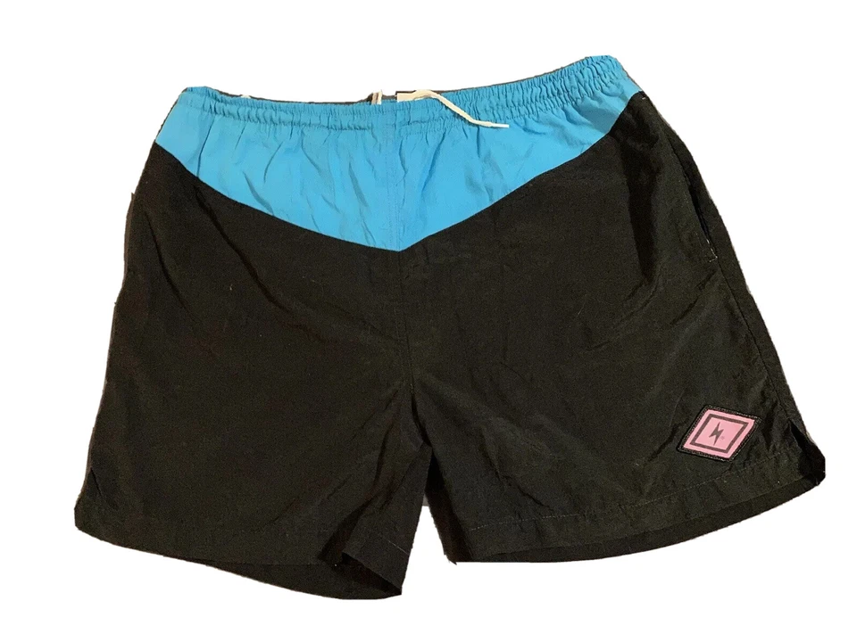 Pantalones Cortos De Colección Años 80-90 Lightning Bolt Para Hombre Talla Grande Colores Brillantes Foto 3 de 4