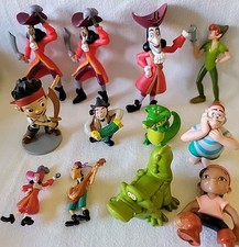 Lot of 12 Jake & the Never Land Pirates, Captain Hook, Tick-Tock Croc,Peter Pan 