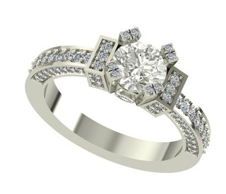 2.5 Ct White Round Vvs1 Real Moissanite Halo Wedding Ring Sterling Silver Size 7