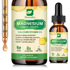 magnesium drops for sleep  anxiety relief 500mg Magnesium Glycinate 2FL.OZ