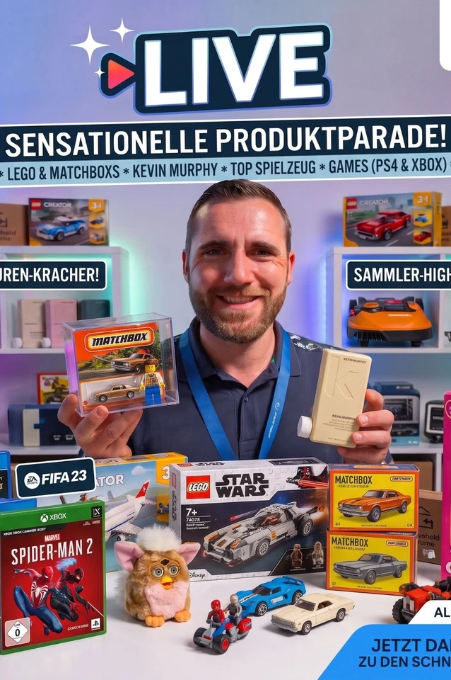 eBay Live: LEGO, Games, Matchbox & Kevin Murphy Deals