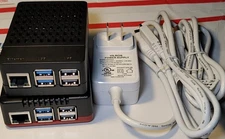 Raspberry PI 5 Lot -USED 8GB + 4GB RAM + 27W Power Supply, Micro HDMI + 64GB  SD