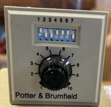 Potter and Brumfield CNS-35-92 Time Delay Relay, Octal Plug-In USA Made Shipped!