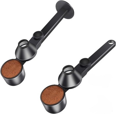 2 Pcs Coffee Scoop & Funnel for Reusable K-Cup Pods, 2Tbsp Dosing Spoon, 51mm