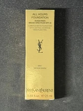 YSL All Hours Luminous Matte Foundation SPF 30 MW7 Medium Warm 0.84 oz/25 ml New