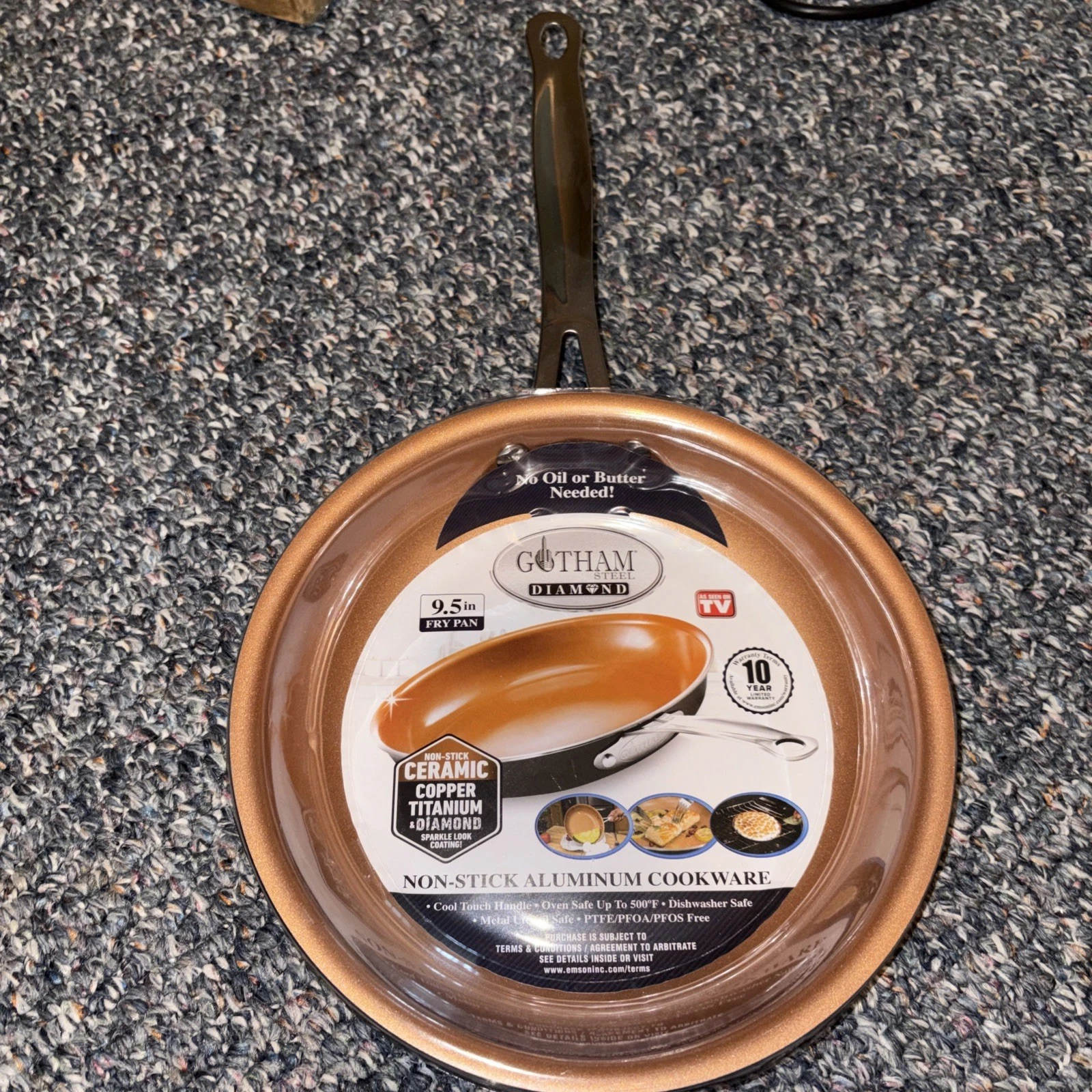 Gotham Steel 9.5 Inch Non Stick Frying Pans, Frying Pans Nonstick Skillet, And -