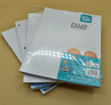 College Ruled Filler Paper, 10.5" x 8", 150 Sheets pack of 4 
