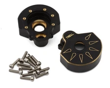 Treal Hobby Heavy Brass Outer Portal Housing Covers for Traxxas TRX-4 (Black)
