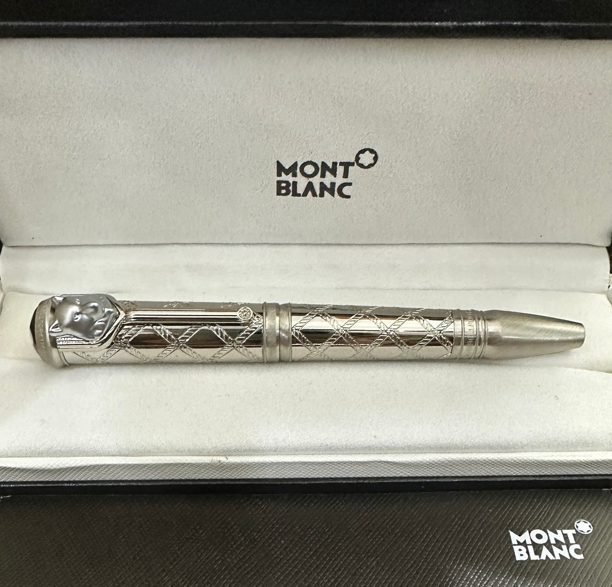 Montblanc Rudyard Kipling Wolf Head Limited Edition Silver