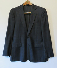 Brooks Brothers Regent REDA Italian Wool Blue WindowPane Plaid Blazer Jacket 40R