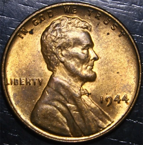 1944 Lincoln Wheat Penny AU 1c US Coin Philadelphia Mint