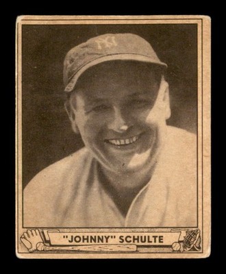 1940 Play Ball #12 Johnny Schulte   G/VG X3708432