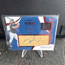 2020 Panini Immaculate Debut Moments Autograph Bobby Bradley Guardians #DM-BR