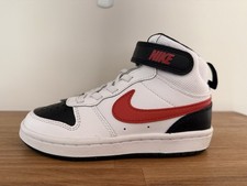 Nike Court Borough Mid 2 PSV Size 11C White Black University Red CD7783-110