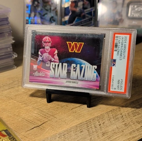 Panini Absolute 2024 Star Gazing Jayden Daniels #SG-JDS Rookie PSA 8 Commanders