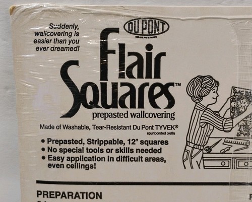 RARE Vintage DuPont Flair Squares Wallcovering (2) Country Kitchen 2738-C Packs - Picture 7 of 8