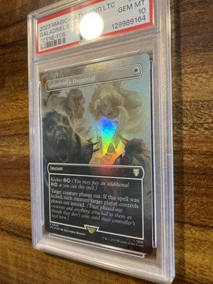 MTG✨GALADRIEL'S DISMISSAL Brdless SCENE FOIL✨LTC Lord of the