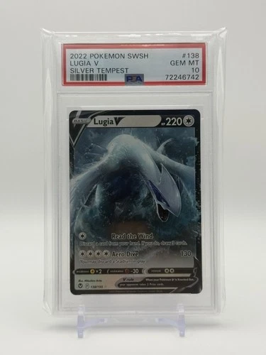 2022 Pokemon Lugia V SW&SH Silver Tempest Holo #138 Rare PSA 10 English