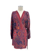 nwt  Farm Rio Macaw wrap mini dress med