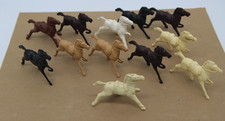 Lot of 12 Plastic Toy Western Playset Cowboy Horses
