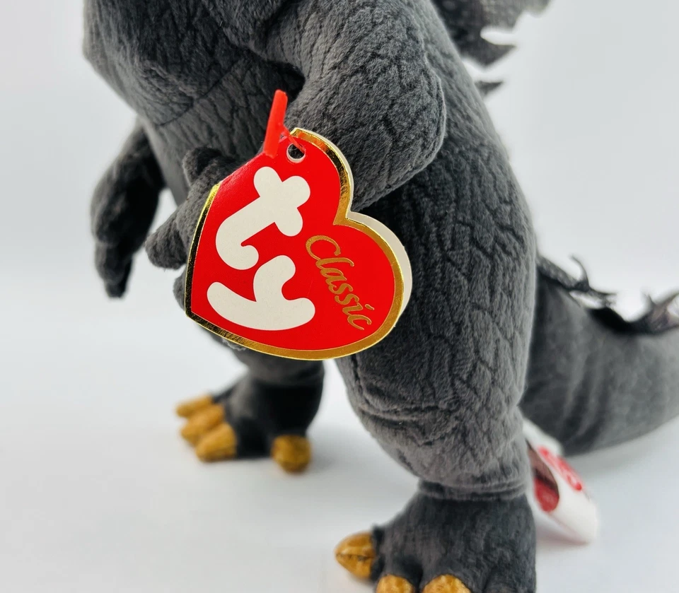 Vintage 2001 TY Classic Godzilla Plush w/White Eyes (Japan Exclusive) - Image 3 of 4