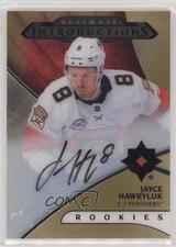 2018 Upper Deck Ultimate Collection Introductions Gold Jayce Hawryluk Auto 1da5