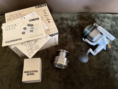 SHIMANO STRADIC 8000 FH Neu ungemischt mit Ersatzspule OVP Beschreibung Rarität