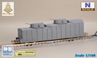 1/160 (N-Scale) WWII Japanese Type 94 Armored Train 7.5cm AA Gun Hei resin kit