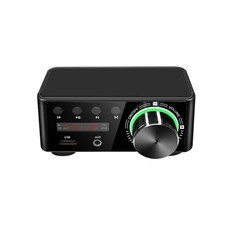 DC 9V-24V 80W 80W Bluetooth 5.0 Class D Stereo HiFi Mini Audio Amplifier
