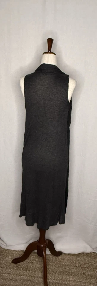 Túnica Diesel Negra Etiqueta Dorada Gris Oscuro Sin Mangas con Cuello Fajín, Talla 40 Foto 2 de 4