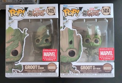 FUNKO POP! WE ARE GROOT Marvel Collector Corps GROOT AS ANT-MAN & VENOM NEW L@@K