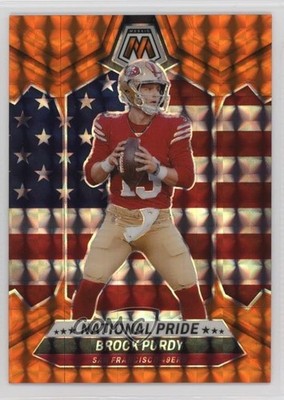 2024 Panini Mosaic National Pride Orange Prizm 70/199 Brock Purdy #255 19l7