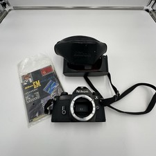 Nikon EM 35mm Film SLR Camera Body Only Tested  Working Black Manuals And Case