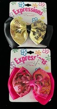 Vintage 1990s Expressions By Almar Hair Bow Barrette Clip NOS Lot of 2