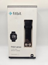 Fitbit Versa Activity Tracker Small Black Classic Accessory Band NEW