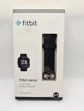 Fitbit Versa Activity Tracker Small Black Classic Accessory Band NEW