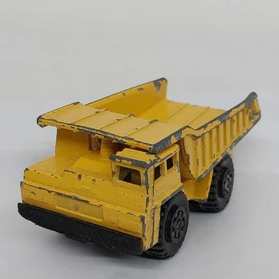 1976 Faun Dump Truck Matchbox Superfast #58 Yellow Vintage Lesney England - image 1 of 4