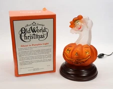 Old World Christmas Ghost In Pumpkin Light - 1998 - Merck Family - Halloween